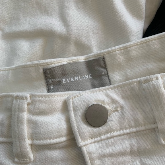 Everlane The Straight Leg Crop White Pants Size 4 - Picture 8 of 8